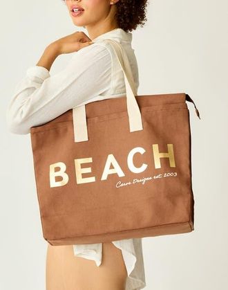 Carve Designs Organic Cotton Tote - Palm Trees in Beach at Nordstrom