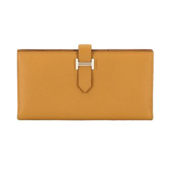 Herm&egrave;s Epsom Leather Long Wallet (Bi-Fold) (Pre-Owned)