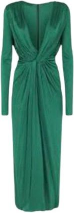 Dolce & Gabbana Emerald Draped Bodycon Dress Size 42