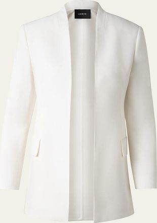 Akris Alvar Double-Face Wool Cardigan Jacket