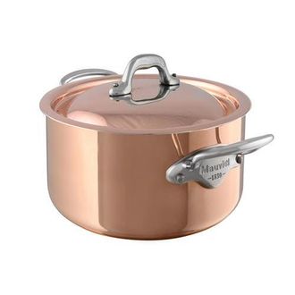 Bloomingdale's MHeritage M150s 6.4 qt. Stewpan & Lid Cast Stainless Handle in Copper at Nordstrom