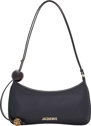 Jacquemus Curved Silhouette Shoulder Bag With Beaded Details