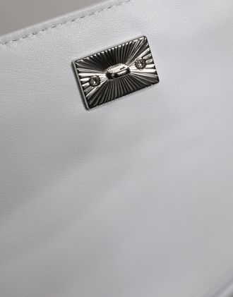 Dolce & Gabbana White Logo Plaque Crossbody Shoulder Borse Women Womens Bag