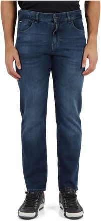 HUGO BOSS Slim-fit Jeans - Heren - Slim Fit Jeans - Blauw - W32 - Katoen - Jeans