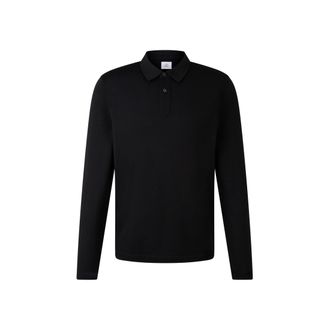 Bogner Polo long-sleeved top Lennon for men - Black - XXL