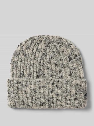 Christian Berg Strickm&uuml;tze mit Woll-Anteil in Hellgrau Melange, Gr&ouml;&szlig;e 1