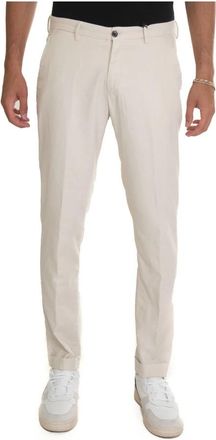 Corneliani Slim Fit Stone Washed Chino Broek - Heren - Chinos - Wit - 4XL - Katoen - Broeken