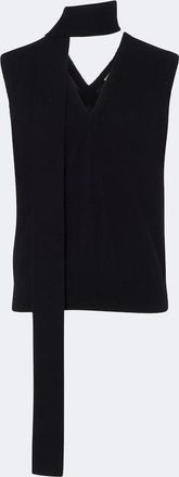 Lisa Yang Ellisyn scarf-detail cashmere top