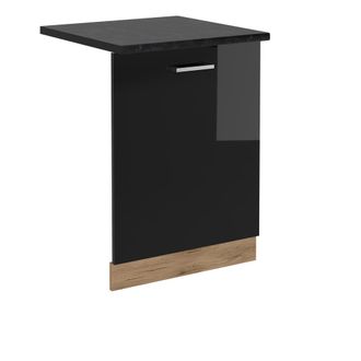 Vicco Panel Frontal Del Lavavajillas R-line, Negro Brillo Intenso, 60 Cm, Et Antracita Vicco