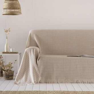 &Eacute;th&eacute;r&eacute;maison Colcha plaid multiusos beige 230x260 cm