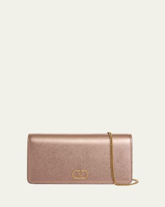 Valentino Garavani Mini Laminated Leather Crossbody Bag