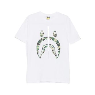 A Bathing Ape T-Shirts, male, White, Size: 2XL ABC Camo Tee