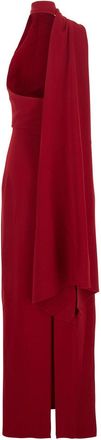 Solace London Womens Long Dress Demi Red Polyester