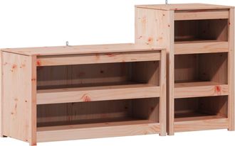 vidaXL Armario De Cocina De Exterior Meppel 2 Uds. Blanco Vidaxl