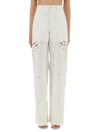Marine Serre Upcycled Linen Pants