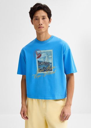 Le 31 Mens Summer destination T-shirt Oversized fit