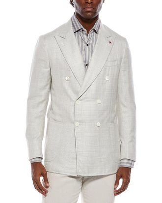 Isaia Wool, Silk, & Linen-Blend Blazer