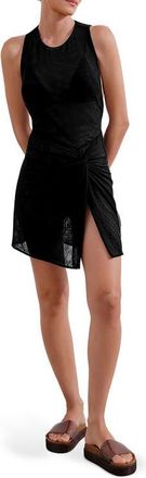 Vix Mila Short Cover-Up Dress in Black at Nordstrom, Size X-Small