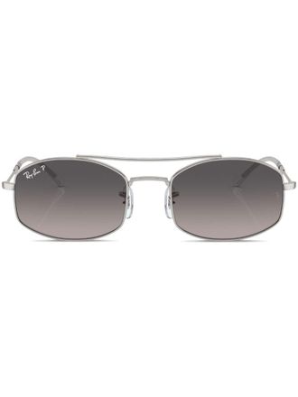 Ray-Ban Occhiali da sole squadrati con stampa - Argento