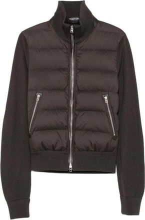 Tom Ford Korte Donsjas - Heren - Winterjassen - Grijs - XL - Jassen