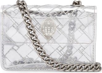 Kurt Geiger Micro Kensington Vinyl Crossbody Bag in Clear/silver at Nordstrom