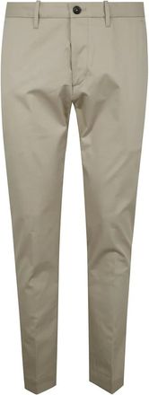 Nine In The Morning Broeken, Heren, Beige, S, Slimme Chino Broek voor Mannen
