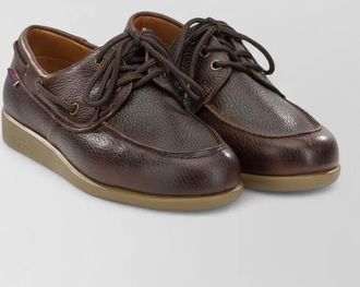 Sebago leather lace-up boat shoes