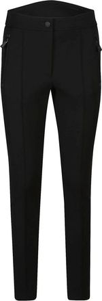 Moncler Stijlvolle Slim-fit Broek - Dames - Slim Fit Broeken - Zwart - XS - Katoen - Broeken