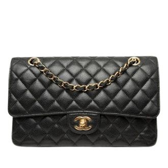 Chanel Pre-owned Classic Flap Bag - Dames - Pre-owned - Zwart - Maat: ONE Size Leer