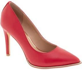 BCBGeneration Hiarlia Chain Trim Pointed Toe Pump in Lipstick at Nordstrom Rack, Size 5.5