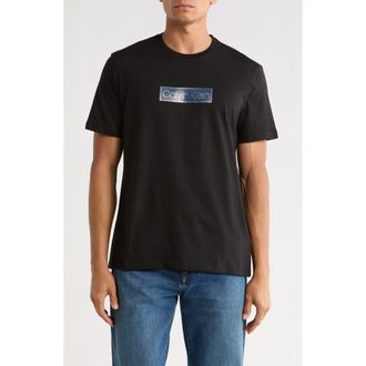 Calvin Klein Logo Cotton T-Shirt in Black at Nordstrom Rack, Size Xx-Large