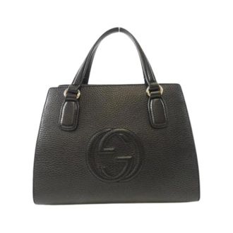 Gucci Pre-owned Handbags, female, Black, Size: ONE SIZE Pre-owned Vintage Handbag