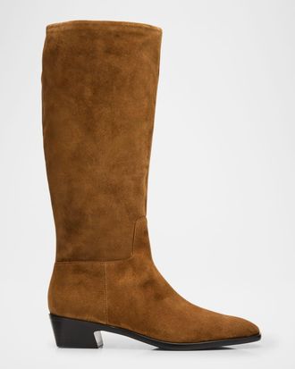 Vince Andes Suede Knee-High Boots