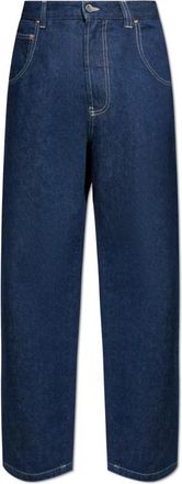 VETEMENTS Jeans met stiksels - Heren - Regular Fit Jeans - Blauw - W30 - Katoen - Jeans