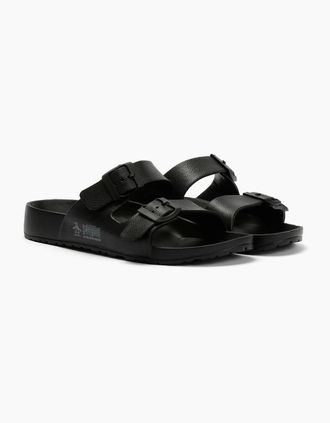Original Penguin Mens Penguin Eden Mens Black Sandals - Size: 10