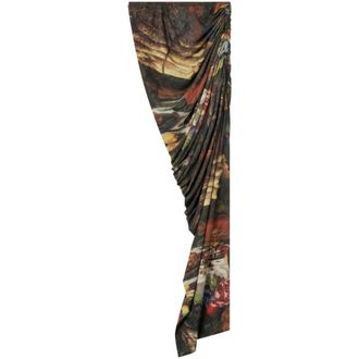 AZ FACTORY AZ Factory, Rokken, Dames, Veelkleurig, M, Polyester, Bon Appetit Rok met Split