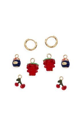 Alex and Ani Picnic Interchangeable Huggie Set in Red at Nordstrom