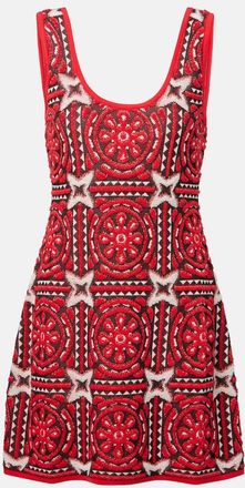 La DoubleJ Abito corto Sole Star in jacquard