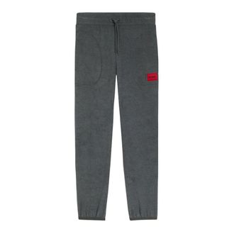 HUGO BOSS Broeken, Heren, Grijs, M, Polyester, Wijde Broek