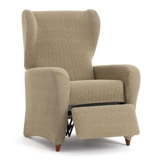Eysa Funda de sill&oacute;n relax biel&aacute;stica beige 60 - 85 cm