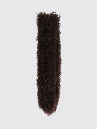Yves Salomon Neck Scarf Woman color Brown