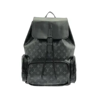 Louis Vuitton Monogram Eclipse Black Coated Canvas Backpack (Pre-Owned)