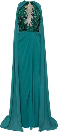 Saiid Kobeisy Abito plissettato - Verde