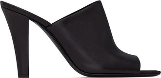 Saint Laurent Stijlvolle Zomer Sandalen - Dames - Muiltjes - Zwart - 36 1/2 EU - Schoenen