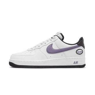 Nike Fitness, Heren, Wit, 42 1/2 EU, Leer, Air Force 1 Low Hoops