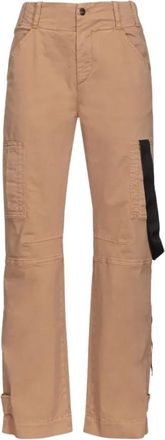 Pinko Pantaloni dritti a vita alta - - Trousers - Donna - Beige - M