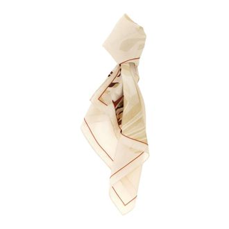 Brunello Cucinelli Foulard in Seta con Stampa Astratta - - Accessories - Donna - Beige - ONE SIZE