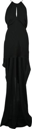 Philosophy di Lorenzo Serafini Asymmetrische Lange Jurk - Dames - Avondkleed - Zwart - XS - Kleedjes