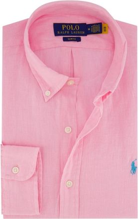 Polo Ralph Lauren Overhemden, Heren, Roze, S, Casual Roze Overhemd