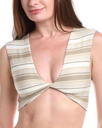 Ramy Brook Striped Oliwia Bikini Top